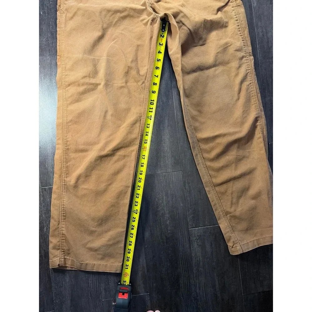 Rasco FR Carpenter Pants Mens 38x32 Brown Duck Flame Resistant Workwear CBF1215 - Picture 9 of 9